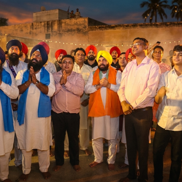 Dignitaries visit at Valmiki Dham